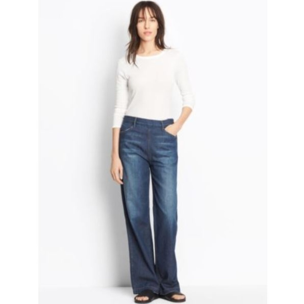 Vince High Rise Side Zip Denim Jean $275 NWT